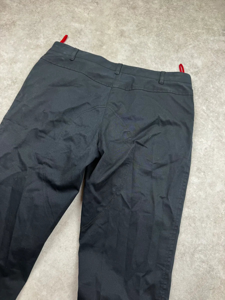 2000s Prada Navy Technical Side Zip Pants XrIATvo 6