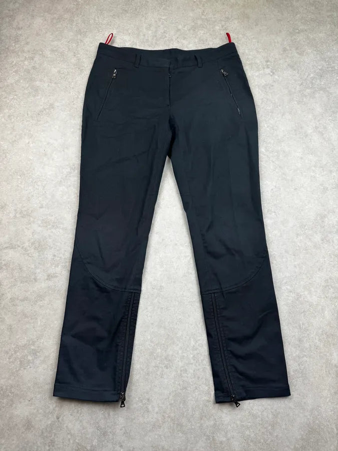 2000s Prada Navy Technical Side Zip Pants XrIATvo 0