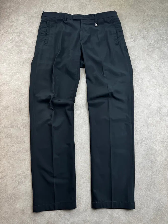 AW2009 Prada Navy Tailored Nylon Pants wVSQjyx 0