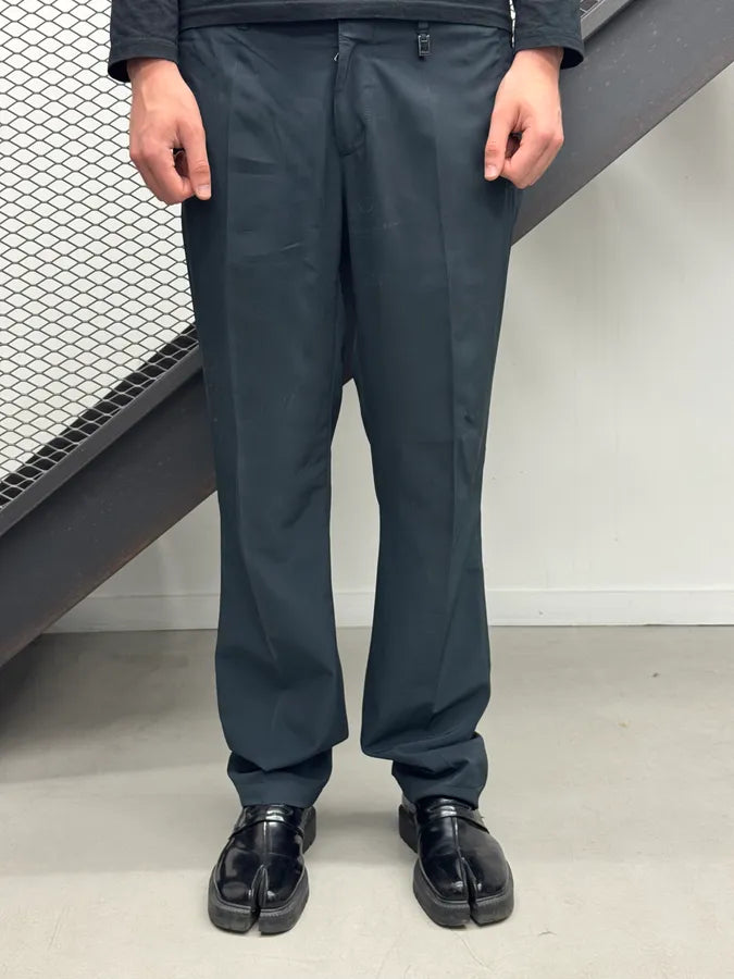 AW2009 Prada Navy Tailored Nylon Pants wVSQjyx 2