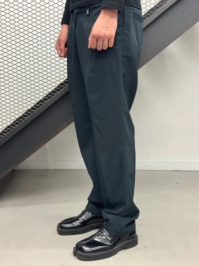 AW2009 Prada Navy Tailored Nylon Pants wVSQjyx 3