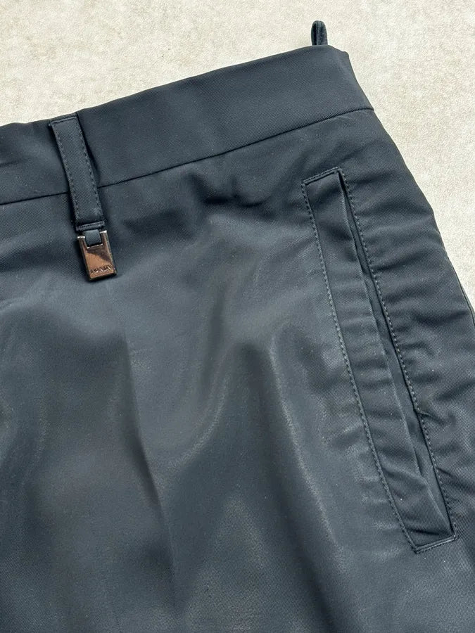AW2009 Prada Navy Tailored Nylon Pants wVSQjyx 7