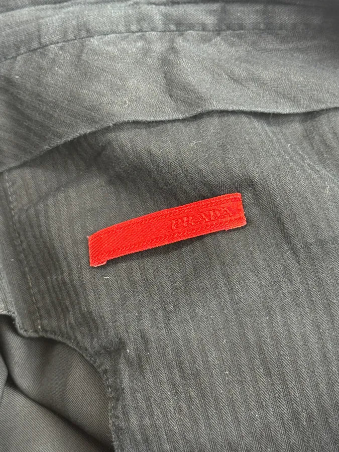 AW2009 Prada Navy Tailored Nylon Pants wVSQjyx 9