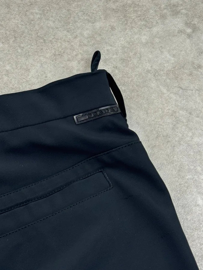 AW2009 Prada Navy Tailored Nylon Pants wVSQjyx 8