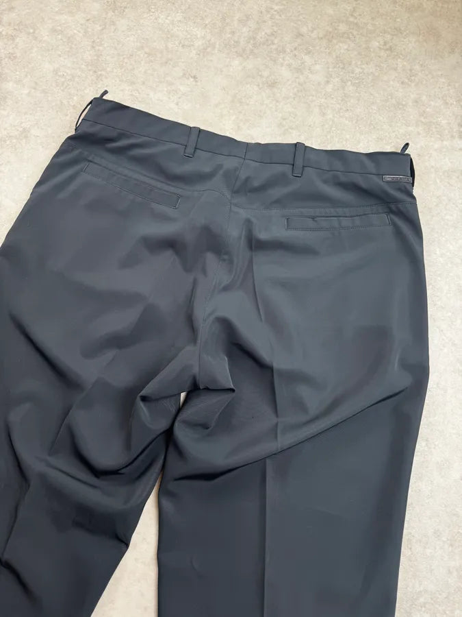 AW2009 Prada Navy Tailored Nylon Pants wVSQjyx 6