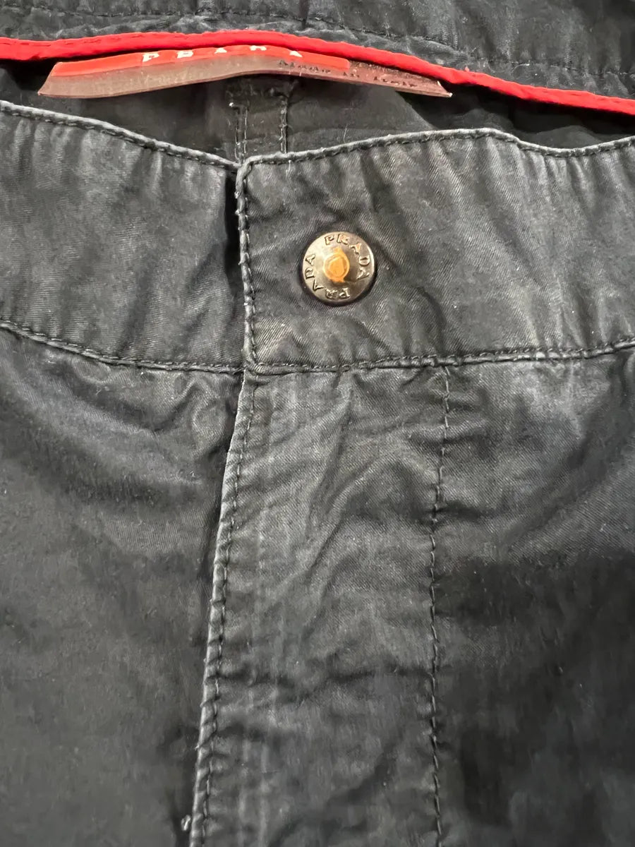 2000s Prada Navy Track Cargo Pants (XL) 2