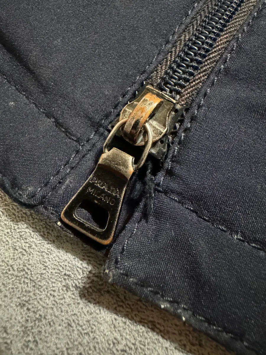 2000s Prada Navy Windbreaker Long Jacket oHvULmm 10