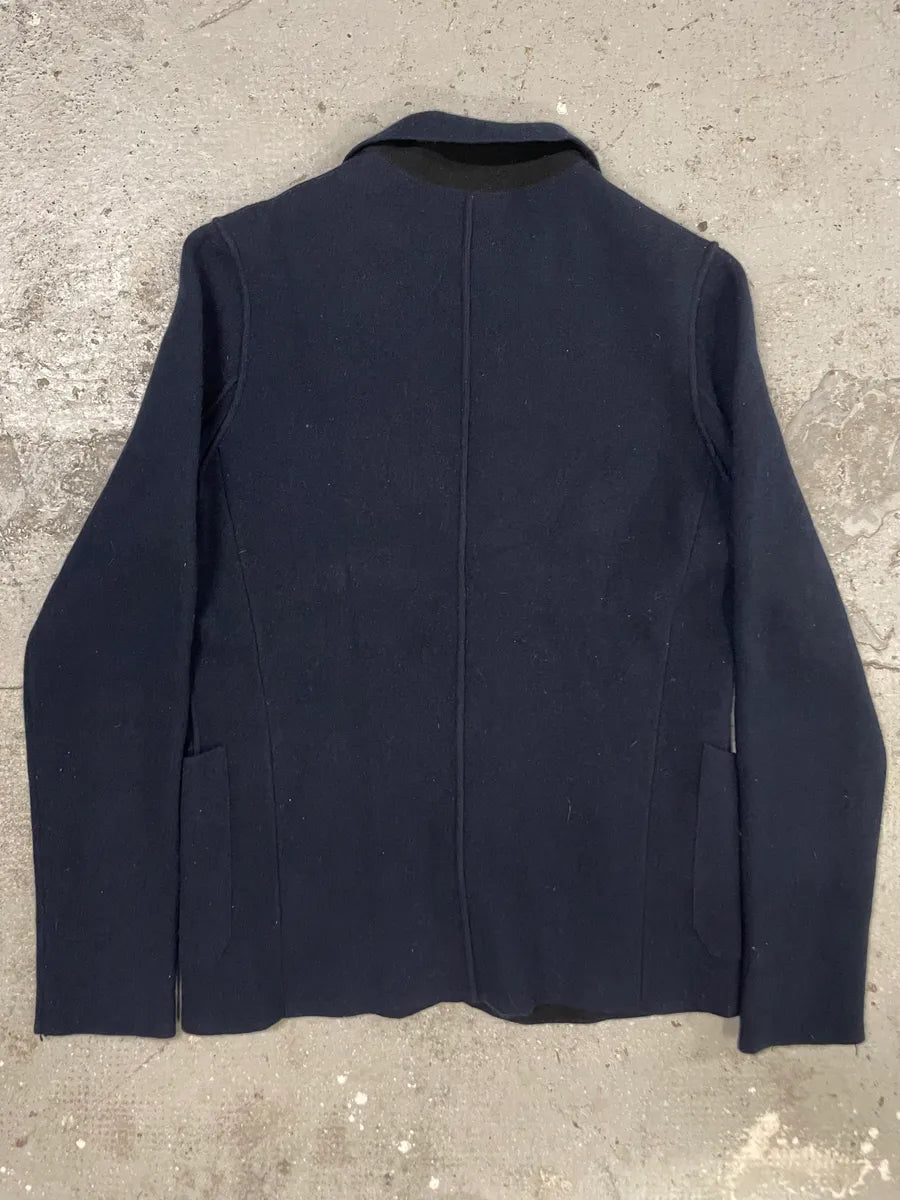 2000s Prada Navy Wool & Cashmere Blazer (M) 5