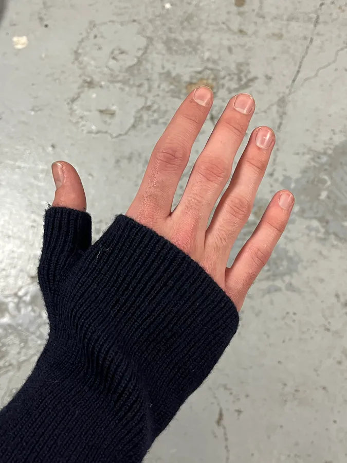 2000s Prada Navy Wool Quilted Front Zip-up Jacket yTdUmWS 8