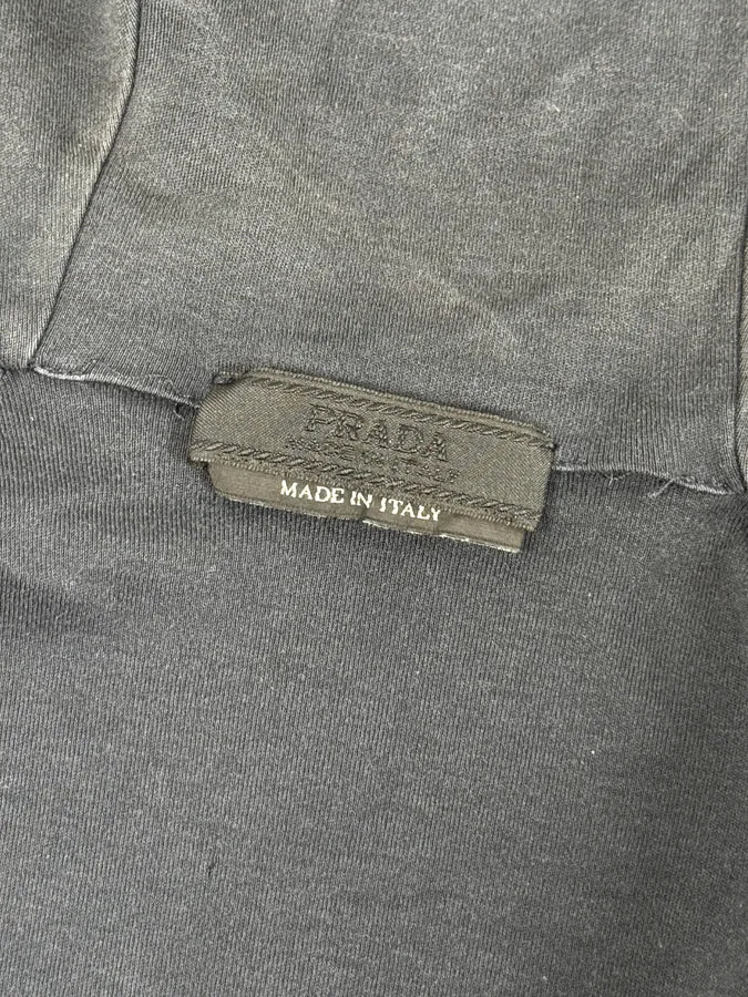 2000s Prada Navy Zip Up Hooded Sweater nWkjCYC 10