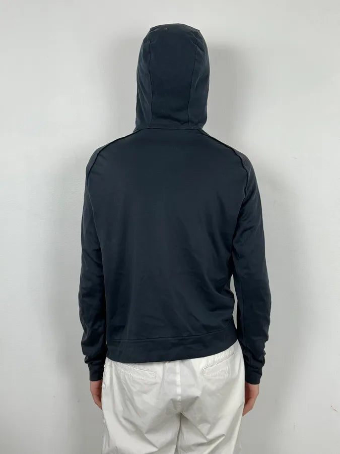 2000s Prada Navy Zip Up Hooded Sweater nWkjCYC 2