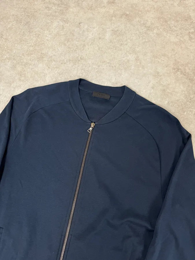 2000s Prada Navy Zip-up Sweater CebSgnG 4
