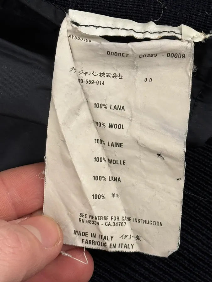 2000s Prada Navy Zip-up Wool Sweater wTYLlIh 12