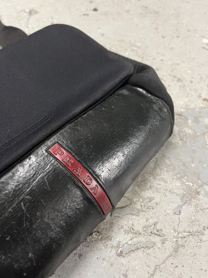 2000s Prada Nylon 3D Black Bag iJUBVes 3