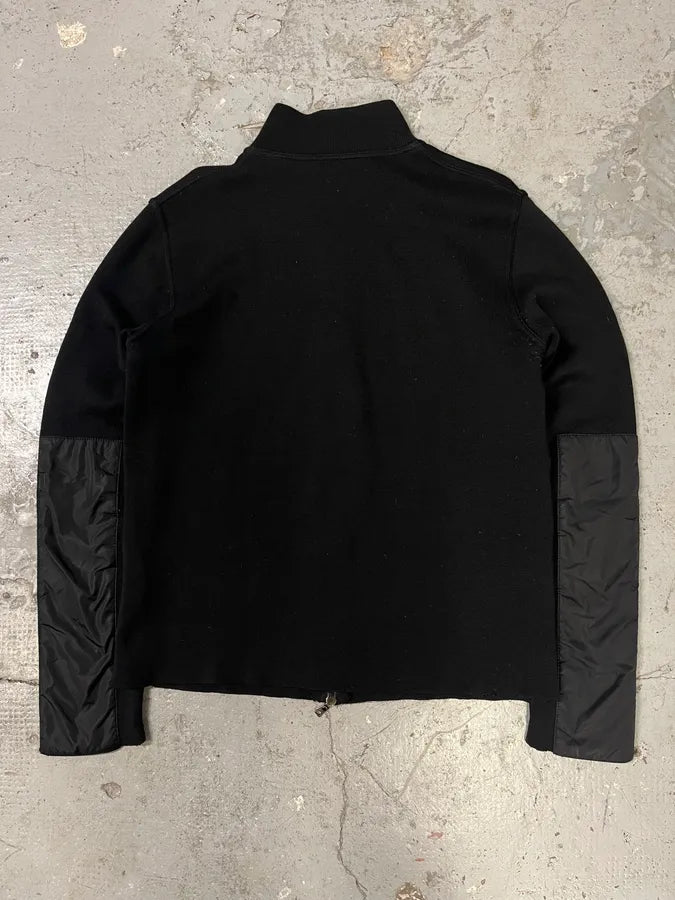 2000s Prada Nylon Hybrid Black Sweater (M) LBvJhPX 5