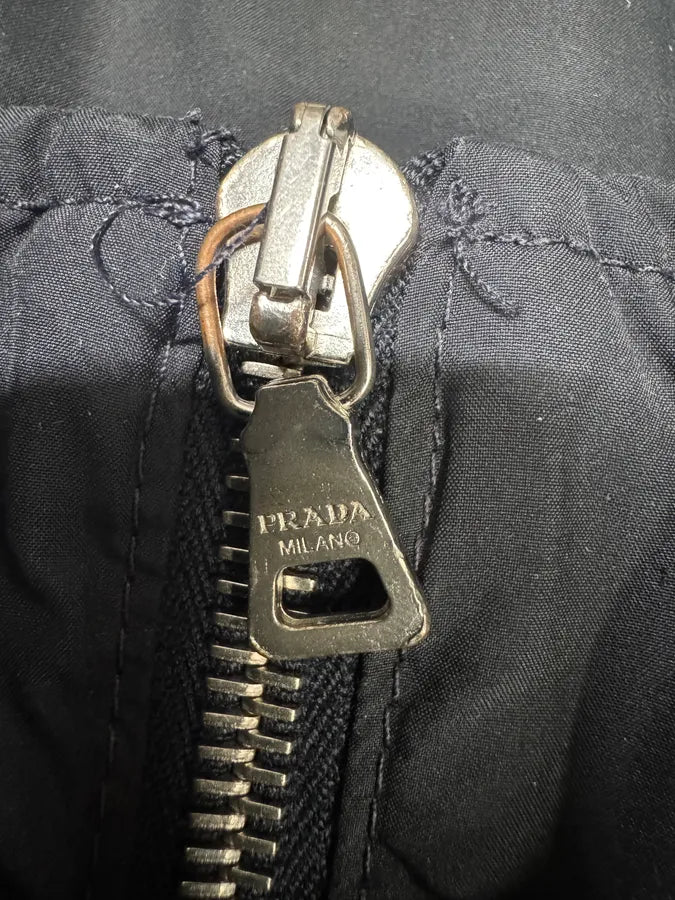 2000s Prada Nylon Lining Denim Jacket (XS/S) 10