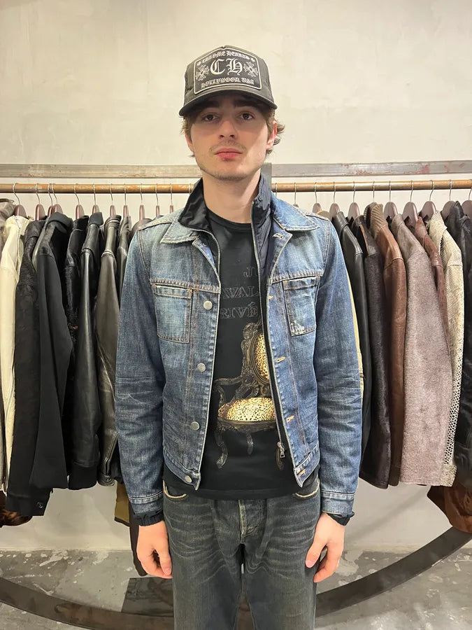 2000s Prada Nylon Lining Denim Jacket (XS/S) 12