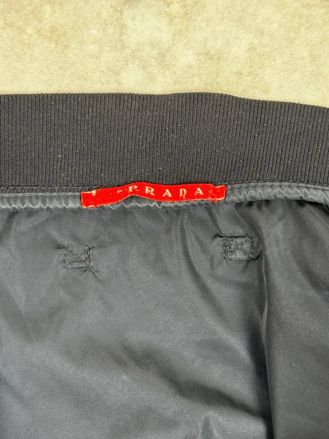 2000s Prada Nylon Navy Bomber Jacket qSDzAiN 10