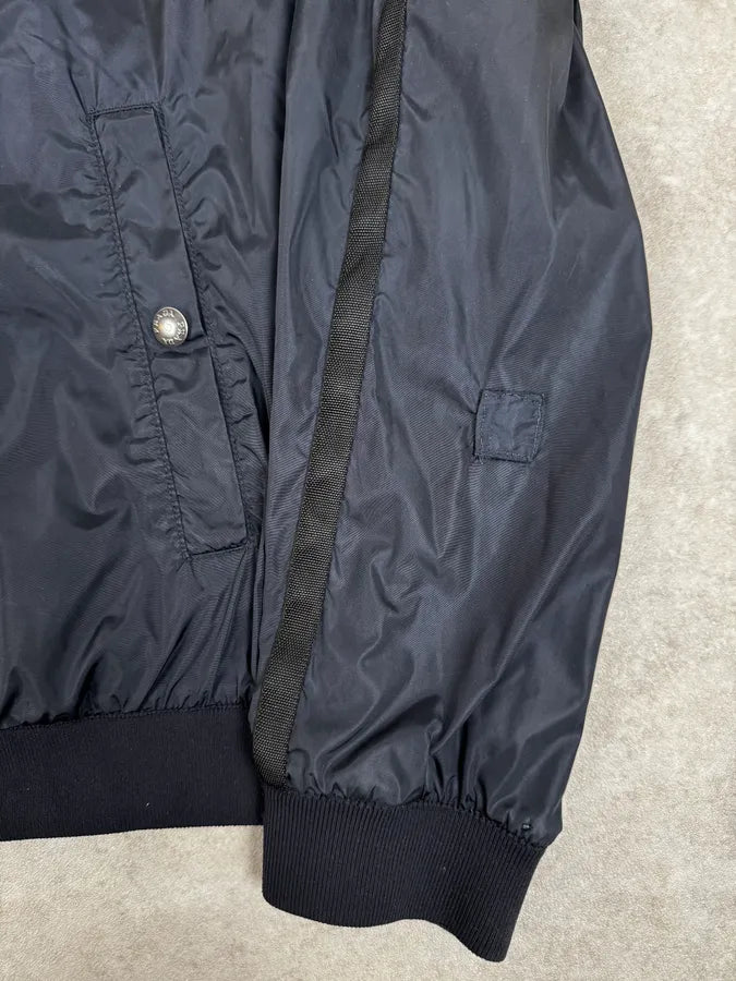 2000s Prada Nylon Navy Bomber Jacket qSDzAiN 7