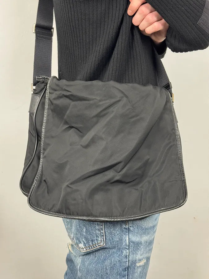 2000s Prada Nylon Shoulder Bag YHaqJGe 1