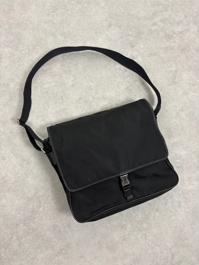 2000s Prada Nylon Shoulder Bag YHaqJGe 3