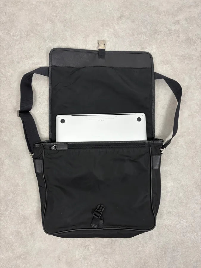 2000s Prada Nylon Shoulder Bag YHaqJGe 5