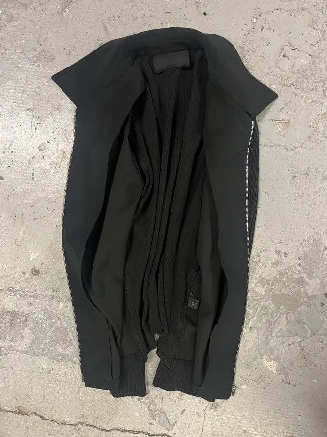 2000s Prada Obscure Black Zip-up Sweater (S/M) 5