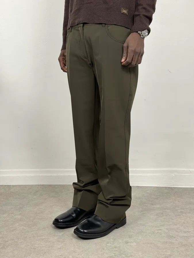 2000s Prada Olive Cozy Regular Pants JxqoRnO 1