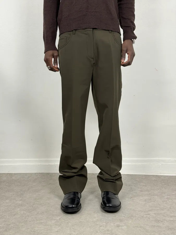 2000s Prada Olive Cozy Regular Pants JxqoRnO 0