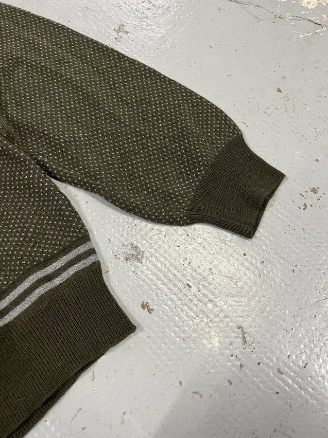 2000s Prada Olive Green V Neck Sweater INiyEml 5