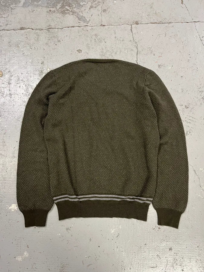 2000s Prada Olive Green V Neck Sweater INiyEml 6