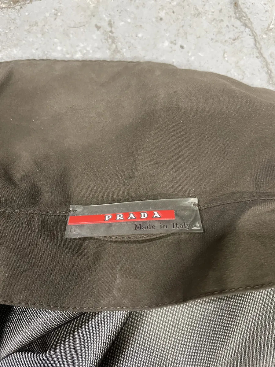 2000s Prada Olive Linea Rossa Nylon Jacket (L) ptgwrKk 5