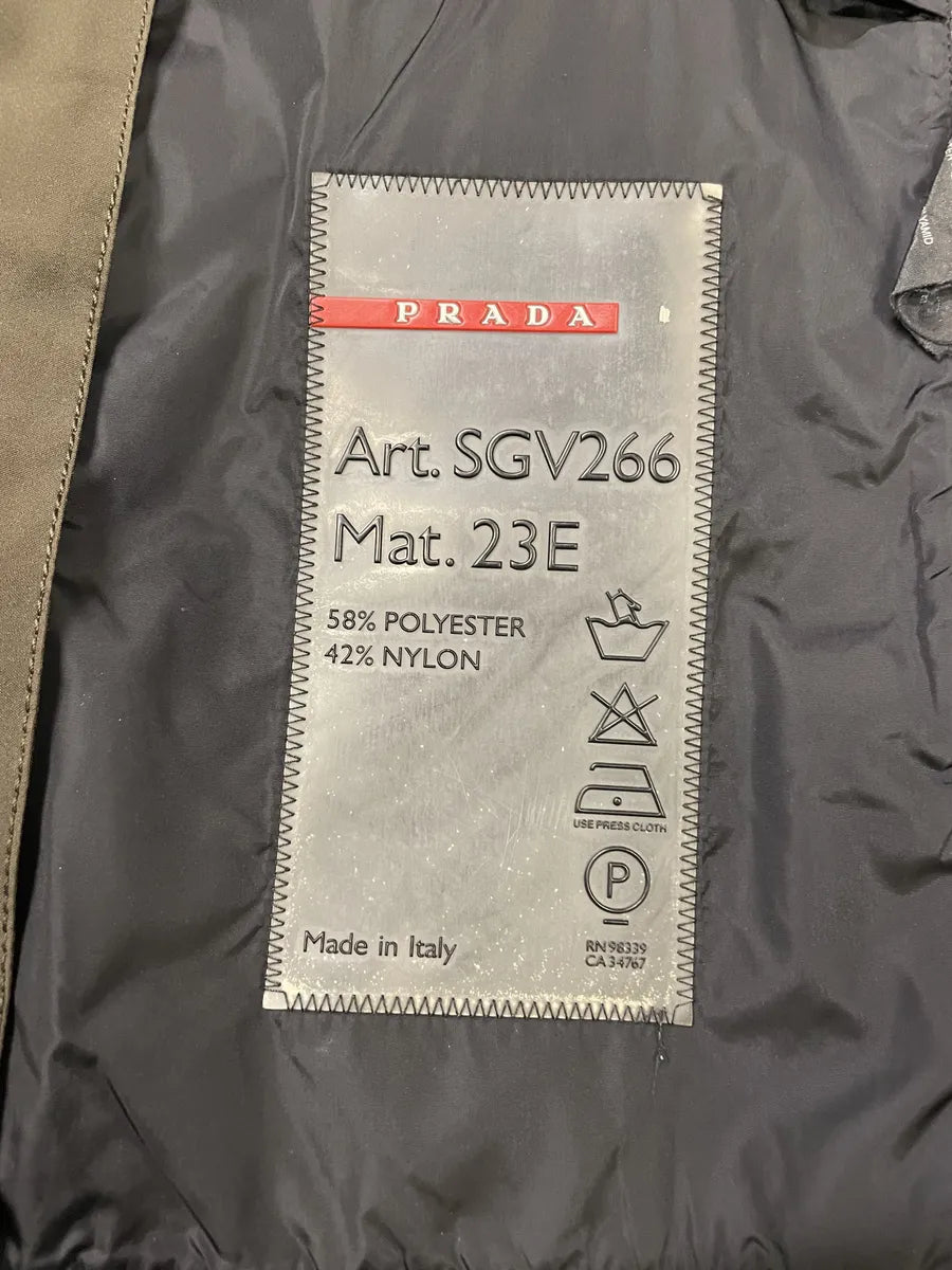 2000s Prada Olive Linea Rossa Nylon Jacket (L) ptgwrKk 7