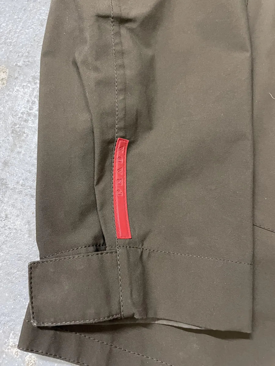 2000s Prada Olive Linea Rossa Nylon Jacket (L) ptgwrKk 8