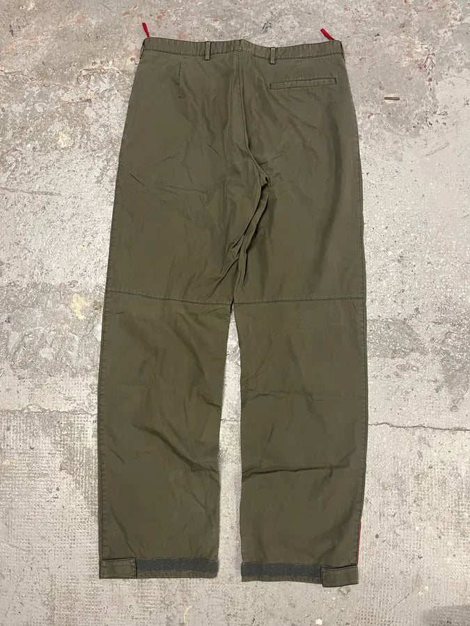 2000s Prada Olive Linea Rossa Pants (M/L) DbjukNQ 6