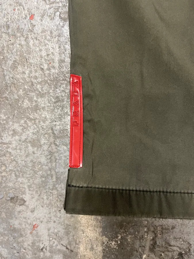 2000s Prada Olive Linea Rossa Pants (M/L) DbjukNQ 8