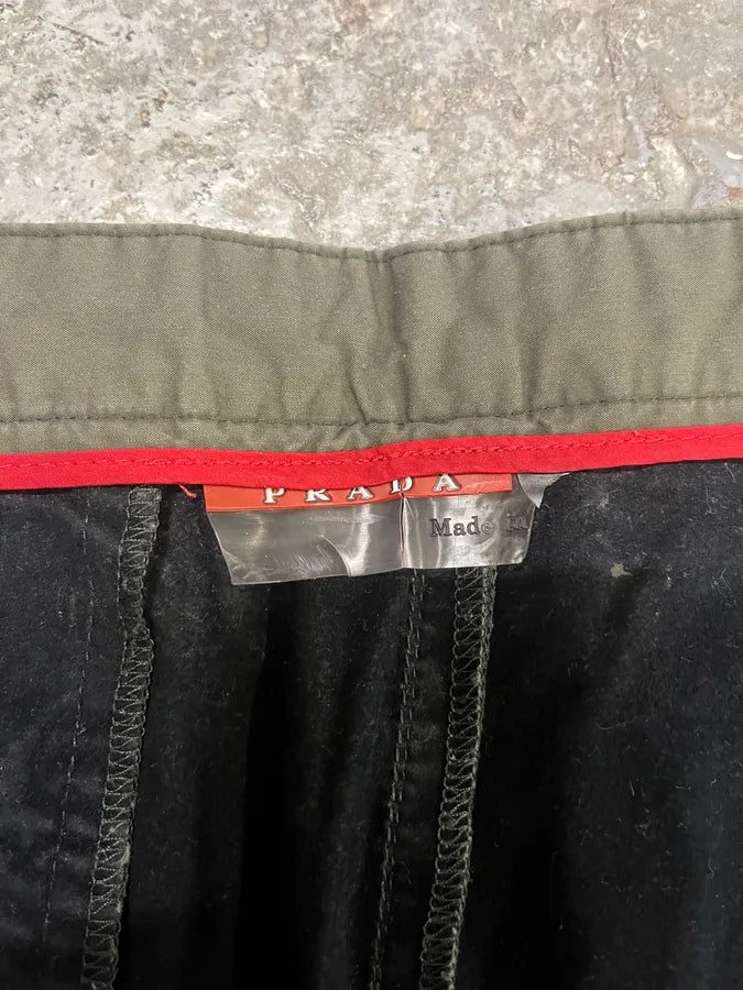 2000s Prada Olive Linea Rossa Pants (M/L) DbjukNQ 9