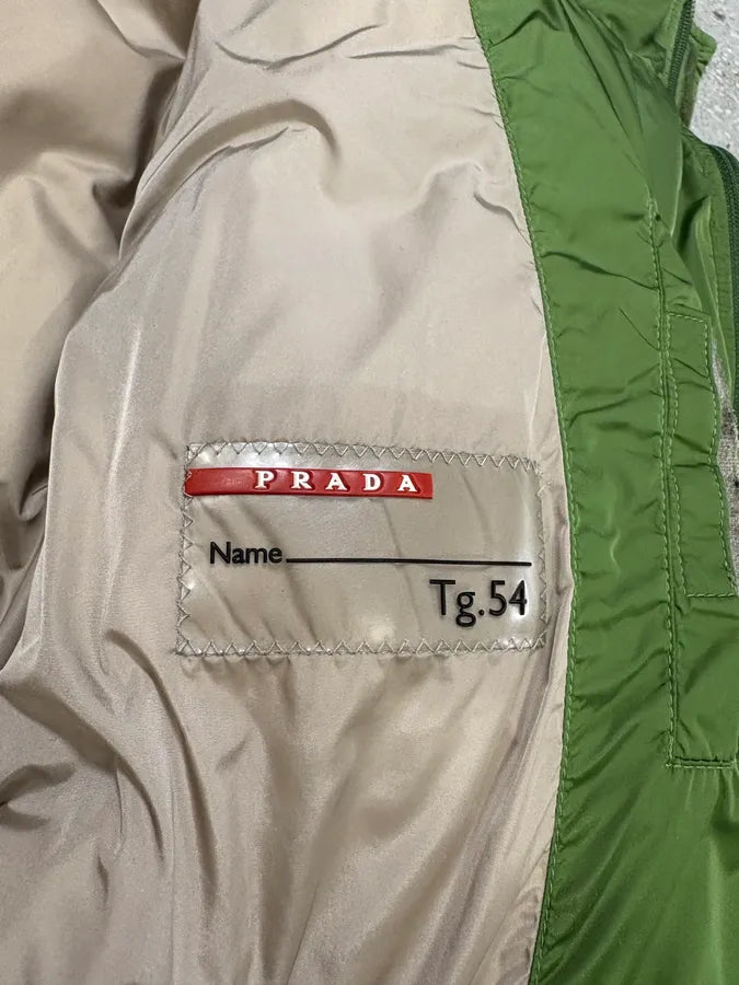 2000s Prada Olive Linea Rossa Puffer Jacket (L) xZgLGZi 12