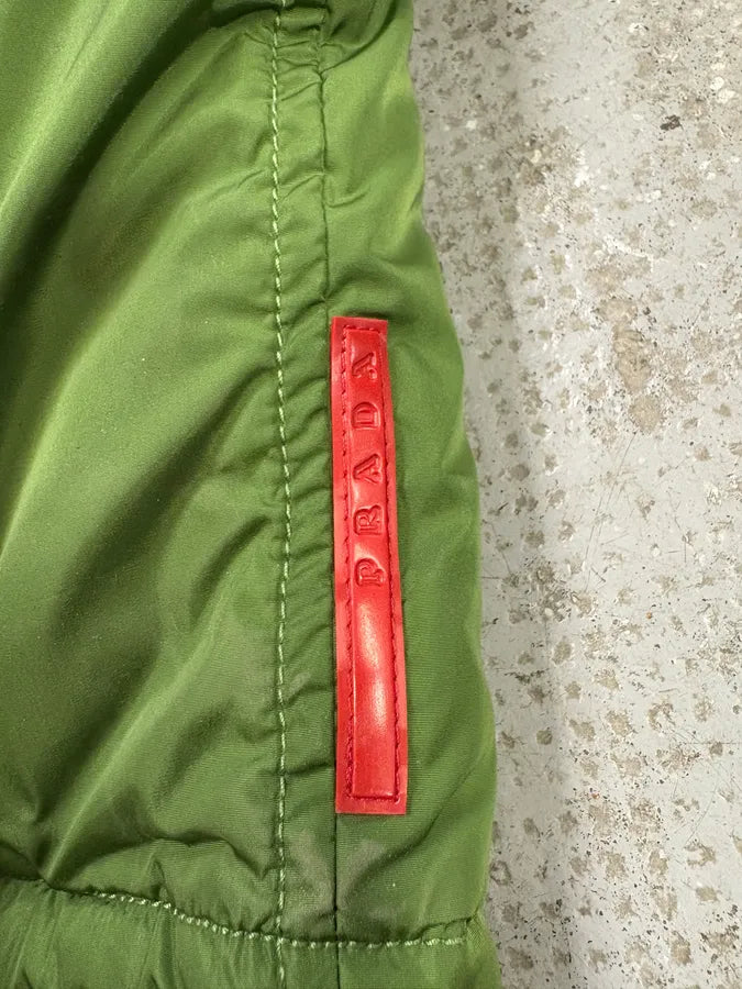 2000s Prada Olive Linea Rossa Puffer Jacket (L) xZgLGZi 9