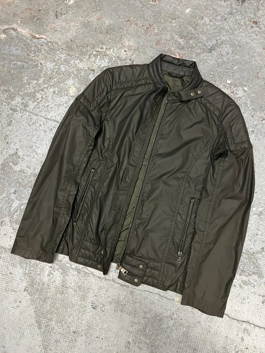 2000s Prada Olive Military Padded Linea Rossa Jacket (M) 10