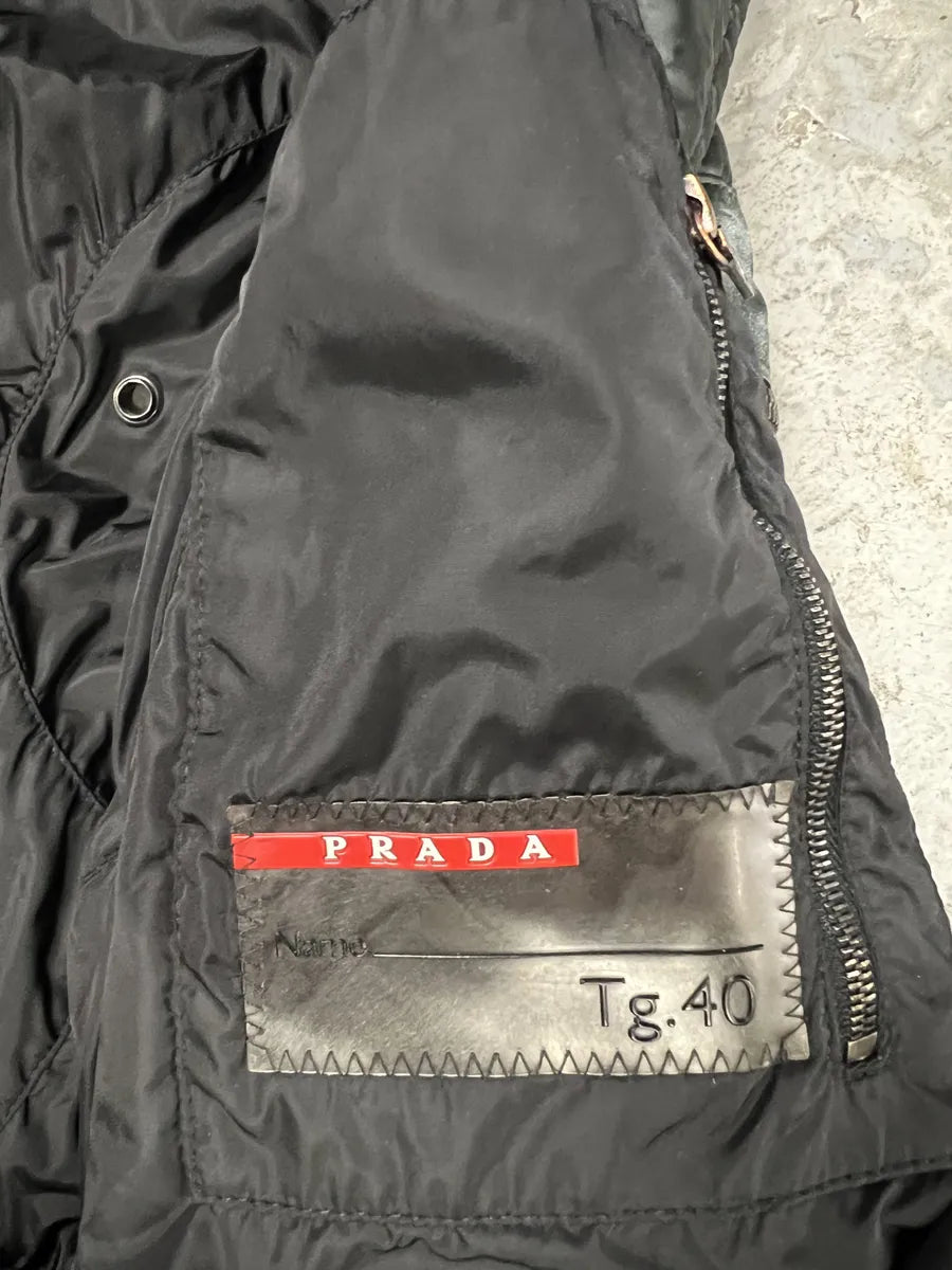 2000s Prada Olive Military Utility Ski Long Jacket (XS) 10
