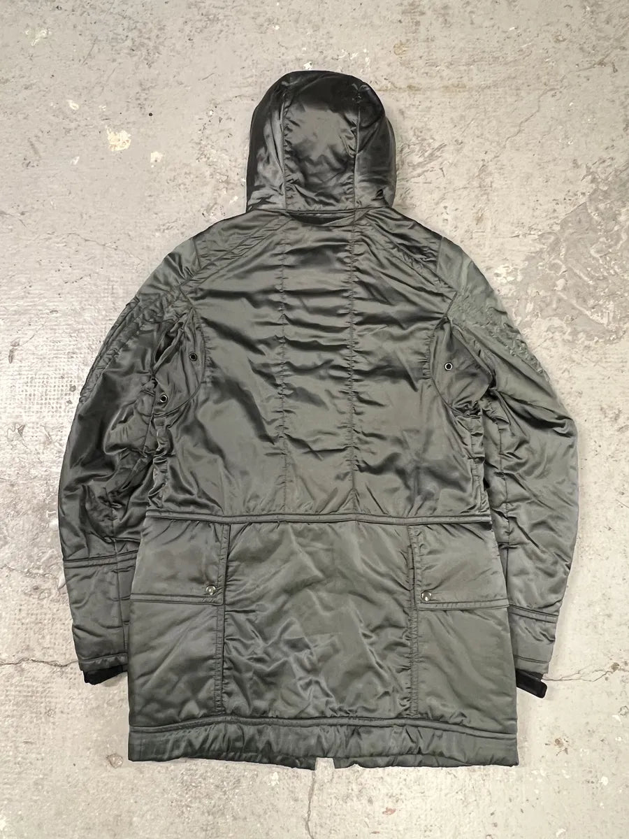 2000s Prada Olive Military Utility Ski Long Jacket (XS) 3