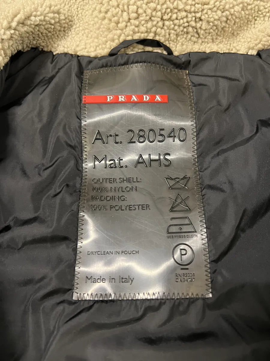 2000s Prada Olive Military Utility Ski Long Jacket (XS) 5