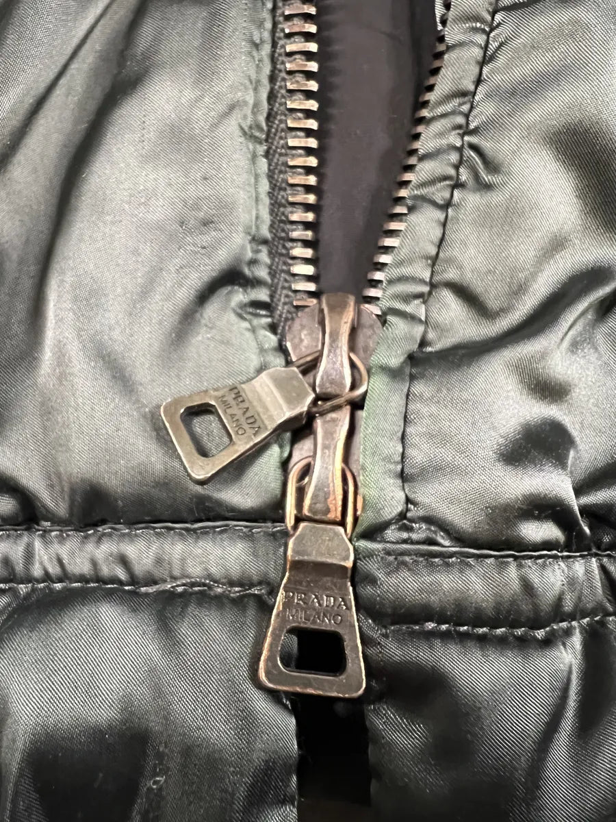 2000s Prada Olive Military Utility Ski Long Jacket (XS) 8