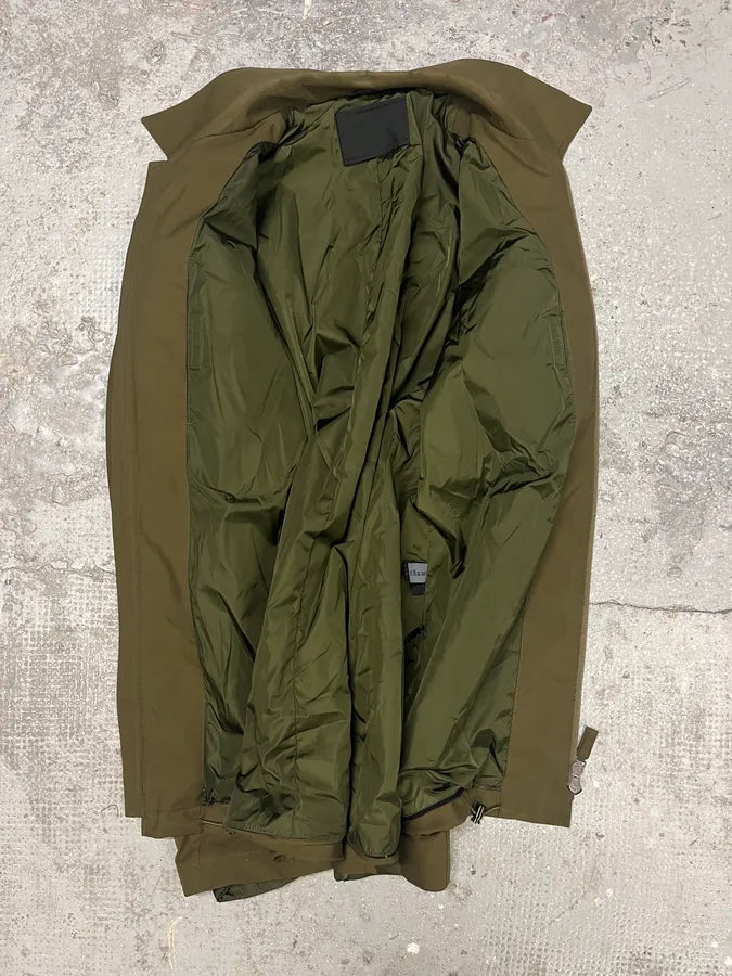 2000s Prada Olive Nylon Tactical Light Coach Jacket (XL) 5