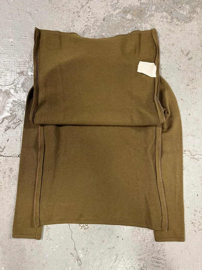2000s Prada Olive Side Zips Turtleneck (S/M) 4