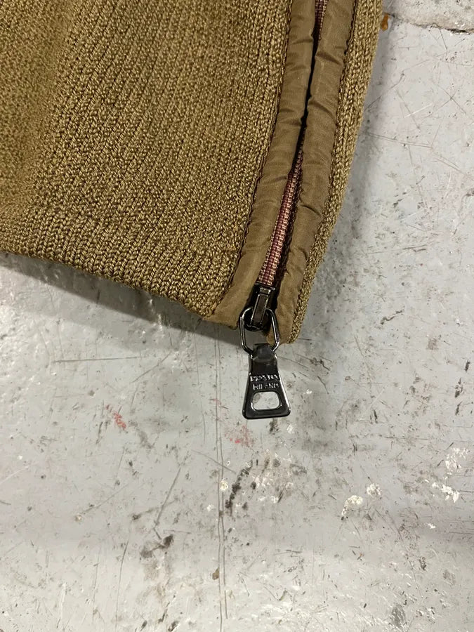 2000s Prada Olive Side Zips Turtleneck (S/M) 6