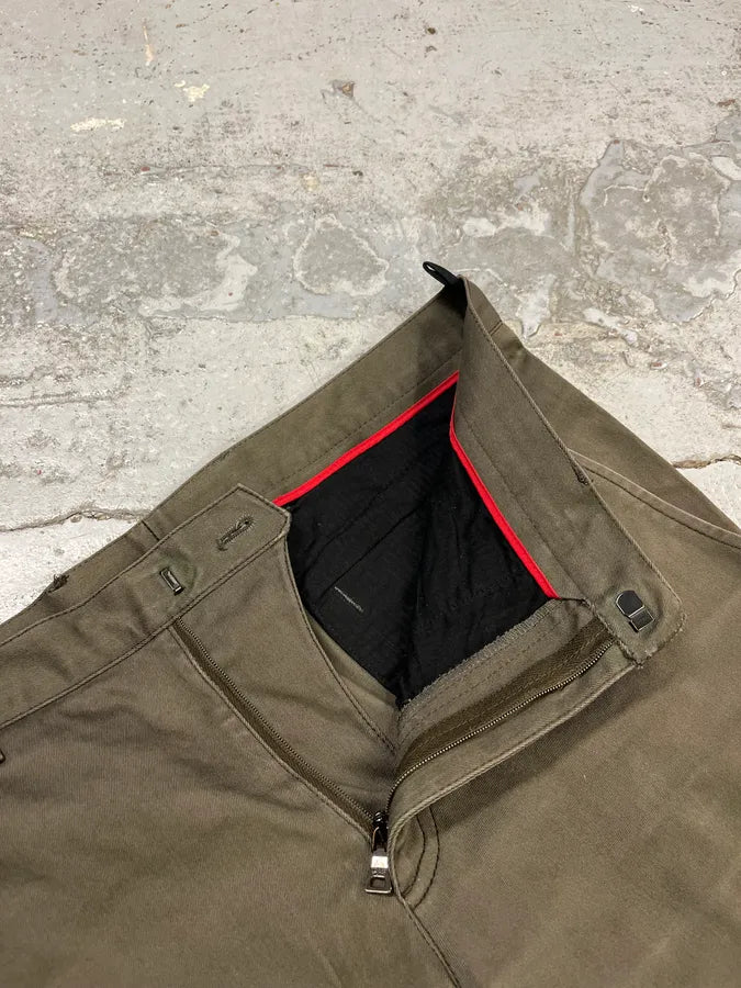 2000s Prada Olive Straight Pants WTtwfyQ 10