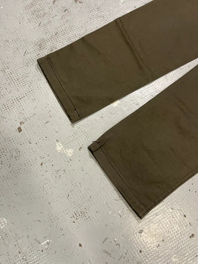 2000s Prada Olive Straight Pants WTtwfyQ 6
