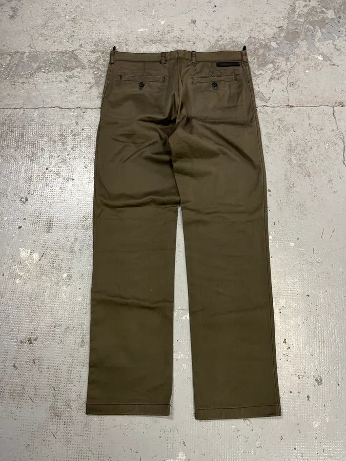 2000s Prada Olive Straight Pants WTtwfyQ 7